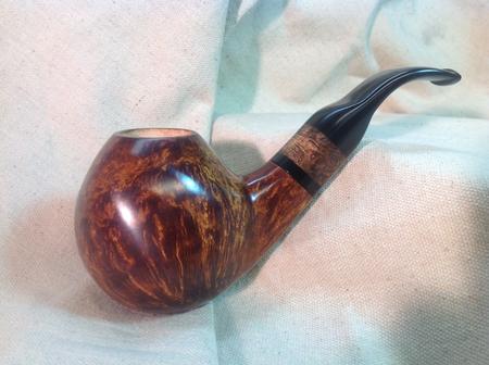 Tattoos - Travis Litke Lietke Pfeifen Giant Bent Brandy Briar Pipe - 100174